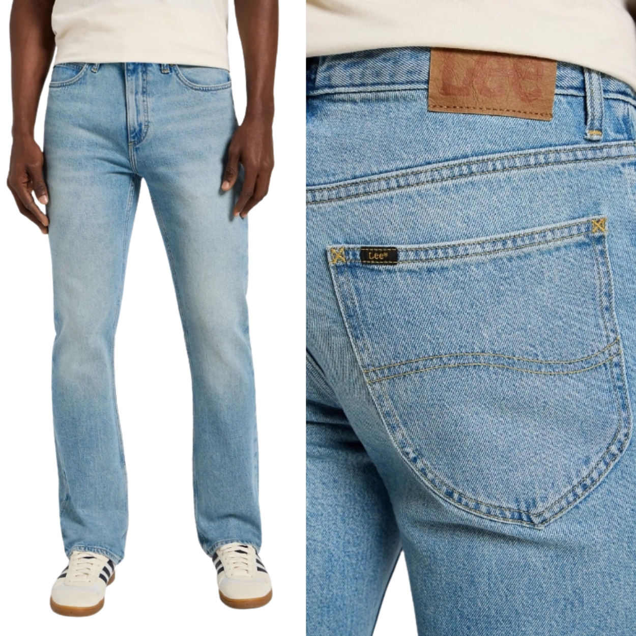 Lee Leon regular bootcut klasické rozšířené džíny W33 L32