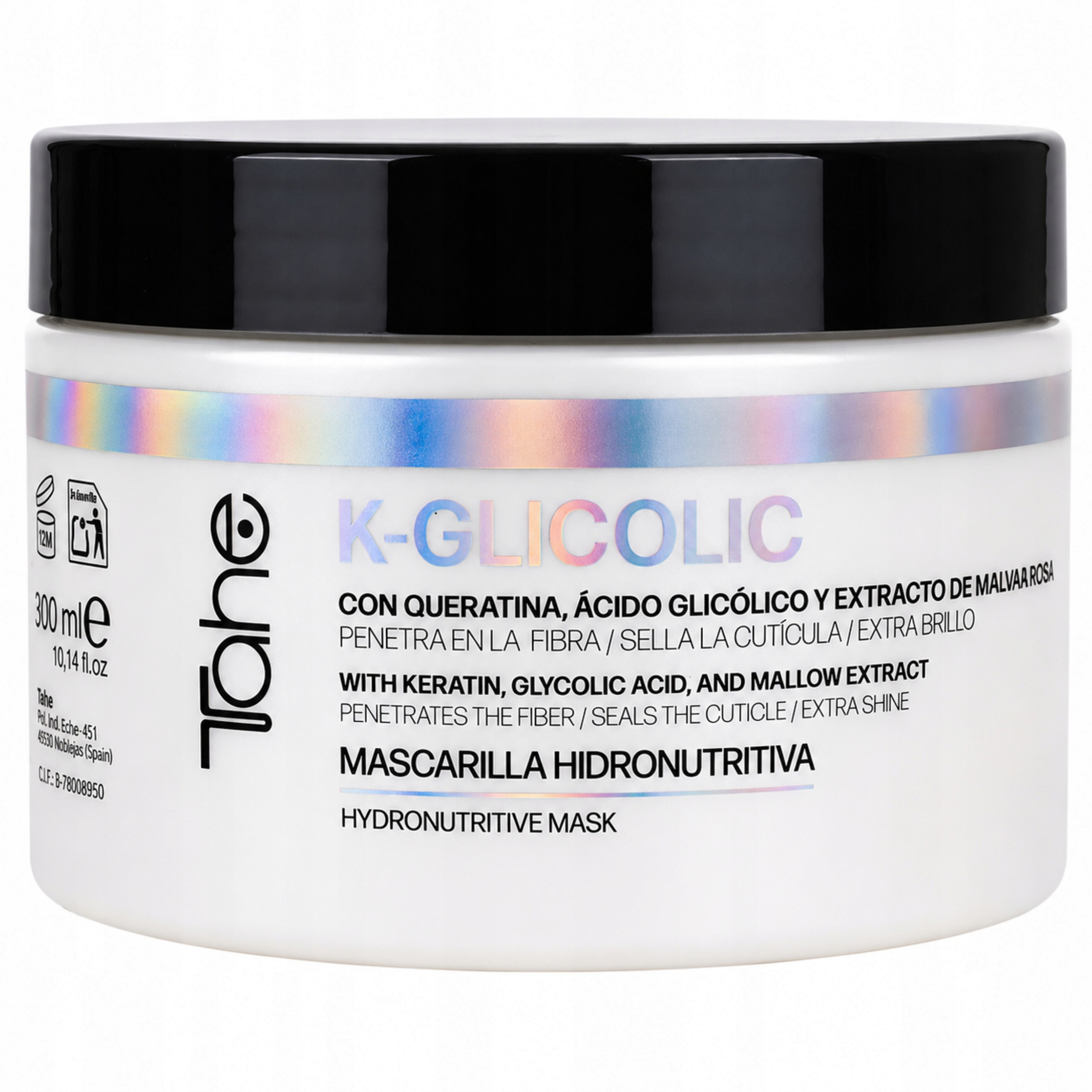 Maska do włosów z keratyną Tahe K-glicolic Hydronutritive Mask 300ml