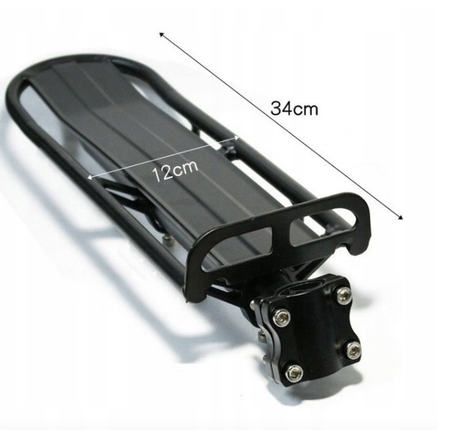 Bagażnik alu regulowany na sztyce 24-29 Montaż sztyca