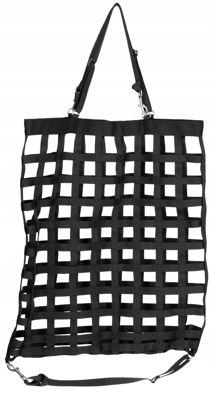 Síťka Na Seno Pro Koně Černá 68 x 55 x 18 cm Očko 5 cm Kerbl