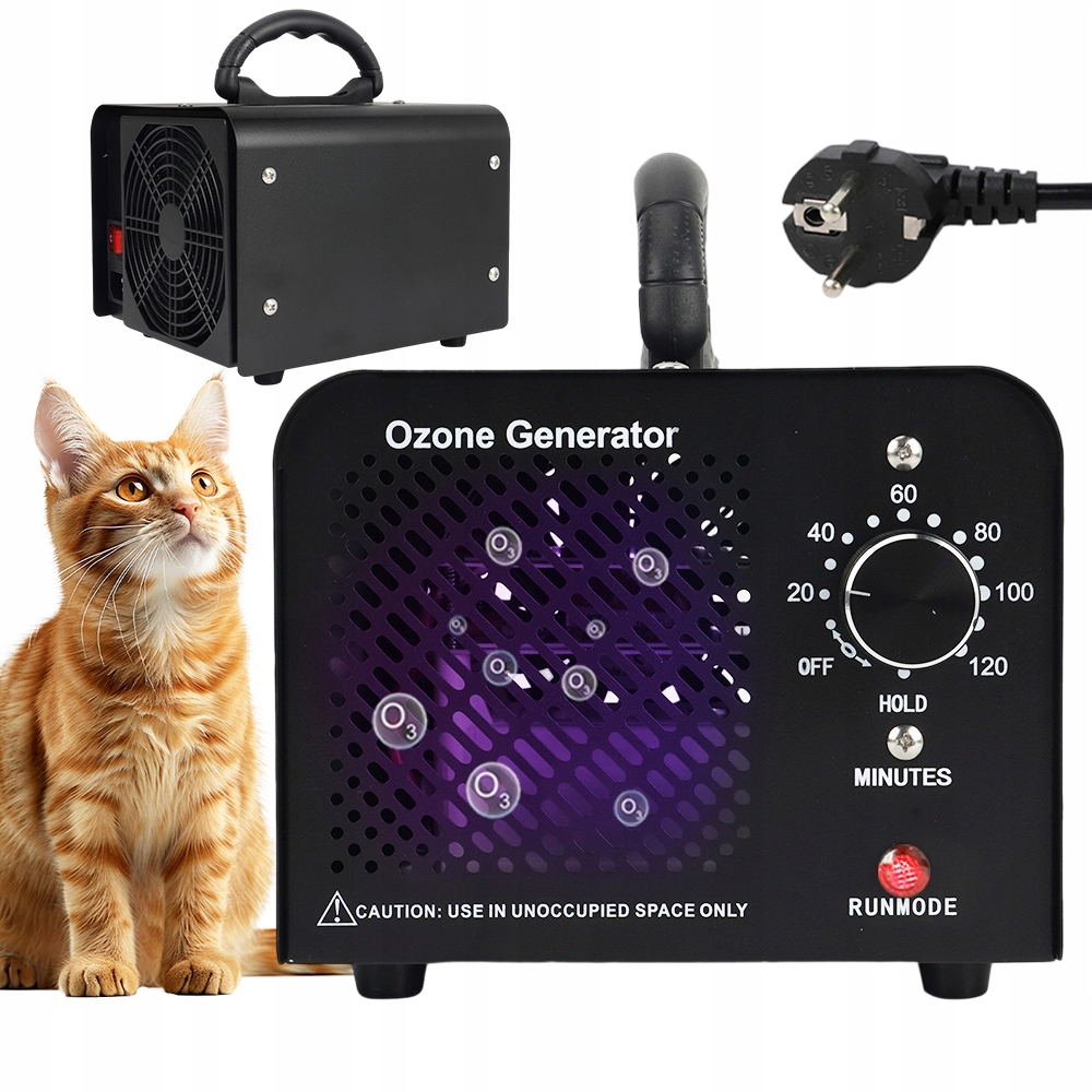 Generátor Ozonu Čistička Vzduchu Ozonátor 85W 30,000 Mg/h Časovač