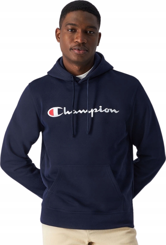 Pánská Mikina Champion Hooded Tmavě Modrá 220253 BS501 r S