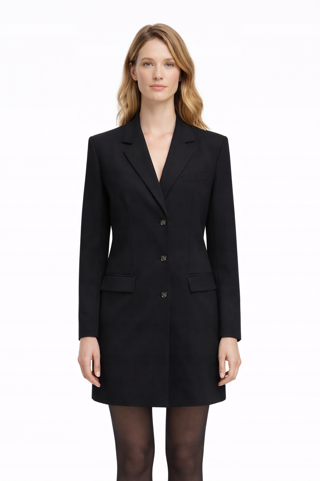 Allsaints Černá Šaty S Námořnickými Knoflíky Elegantní 36 I1I