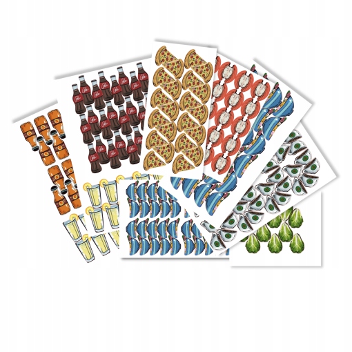 Meeple Stickers: zestaw naklejek od Food Chain Magnate: Ketchup