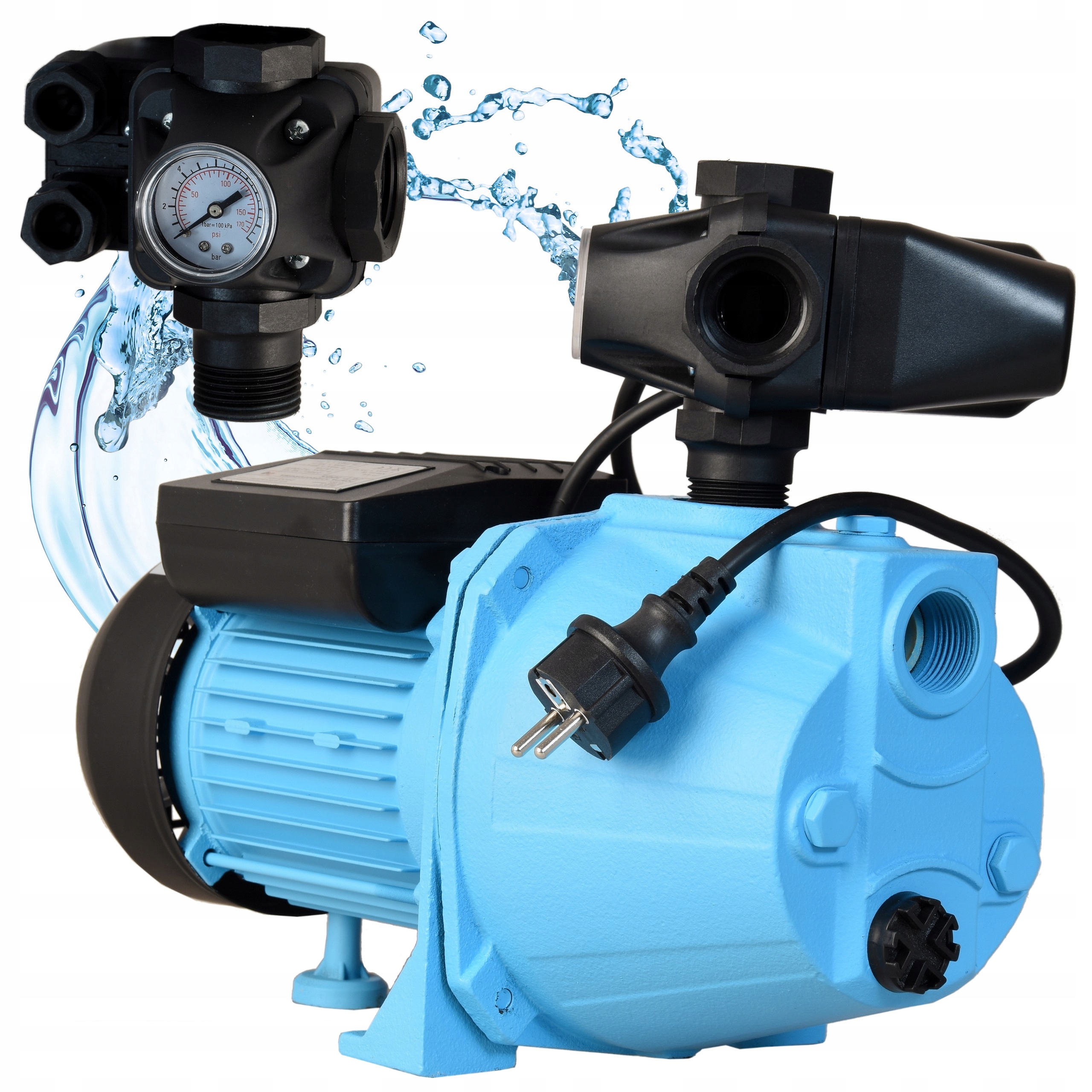 Pumpa S Príslušenstvom Na Vodu Set 370W Studňa hydroforu záhrady 2520 l/h Účinná