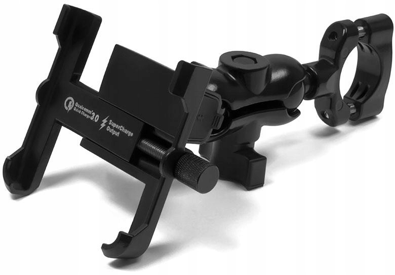 

Uchwyt motocyklowy z ładowarką Usb Qc do telefonu