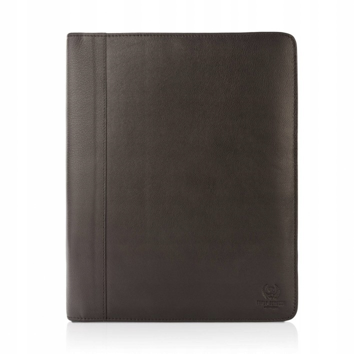 Hnědý kožený bivak Aktovka pro práci na zámek