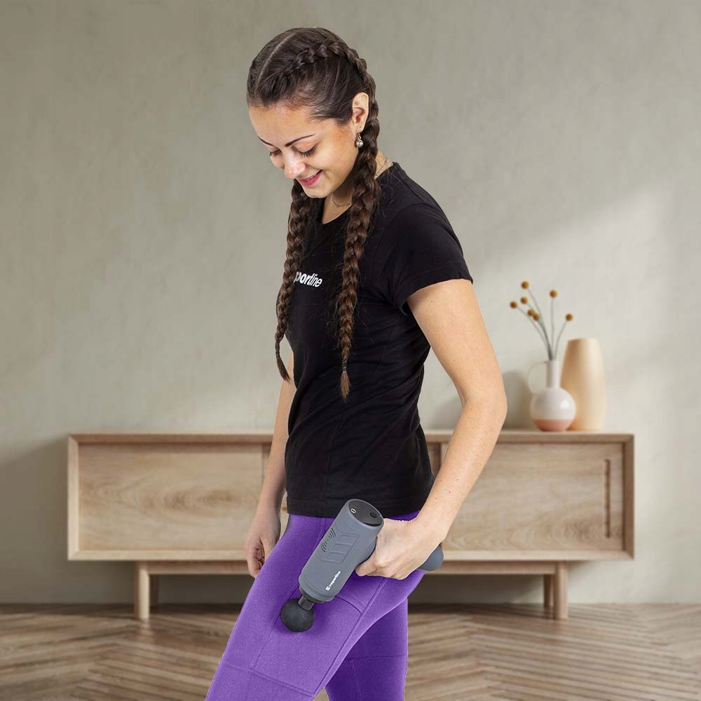 SOLIDNY PISTOLET DO MASAŻU inSPORTline ZESTAW 5w1 Stan opakowania oryginalne