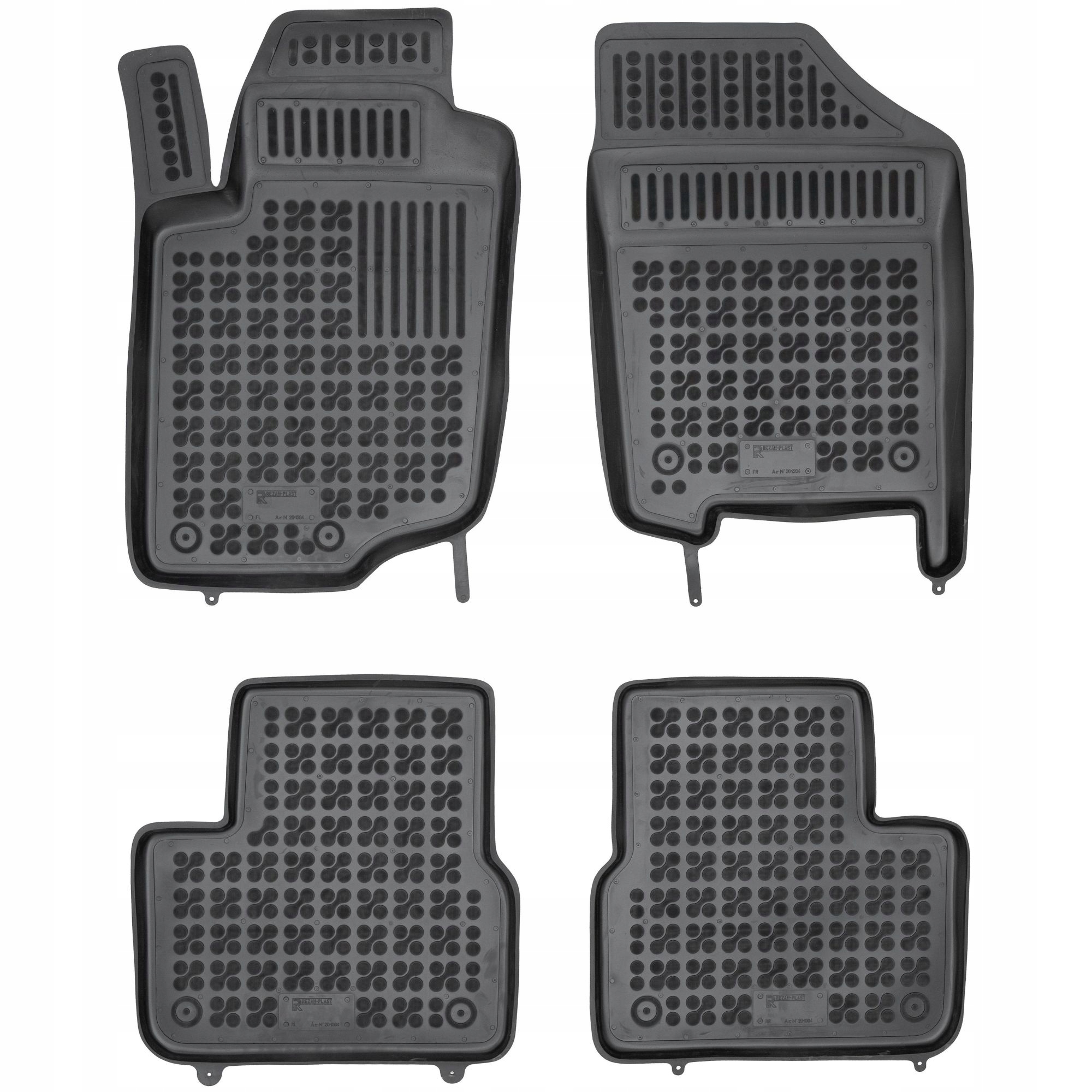 

Dywaniki czarne gumowe do Peugeot 207 od 2006-2012