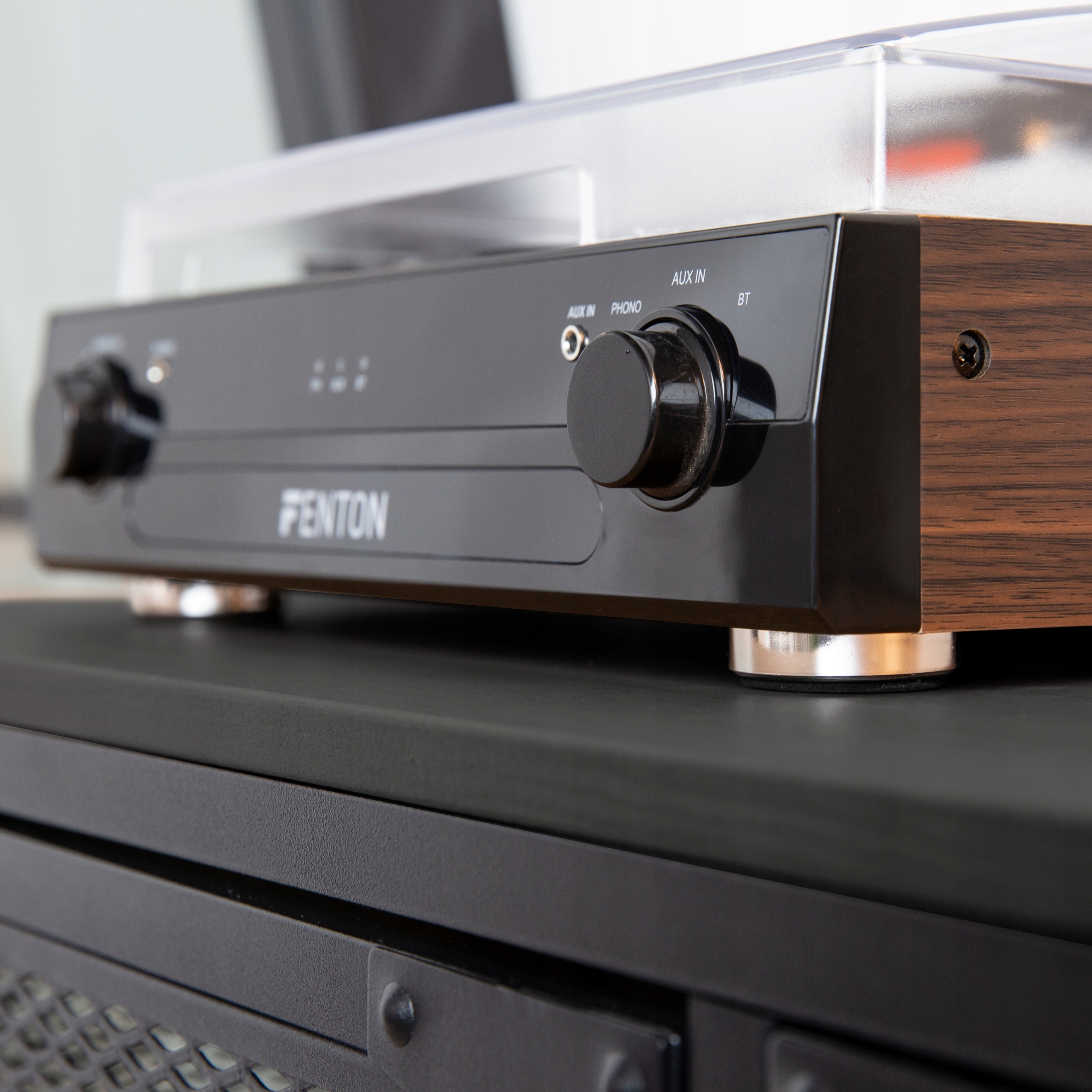 Gramofon z głośnikami BT USB RCA NAGRYWANIE MP3 Napęd paskowy