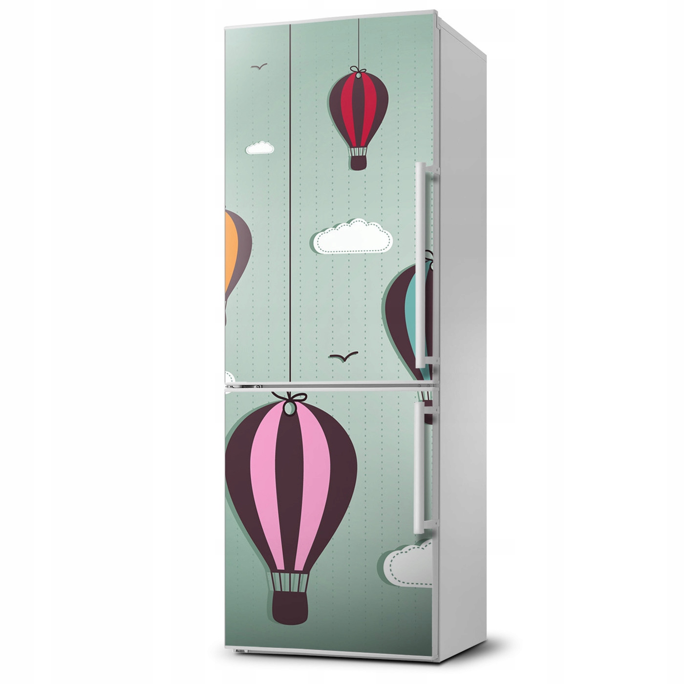 

Naklejka Magnes na lodówkę Latające balony 60x180
