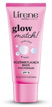 Lirene Glow Match, Rozświetlająca baza SPF15, 30ml
