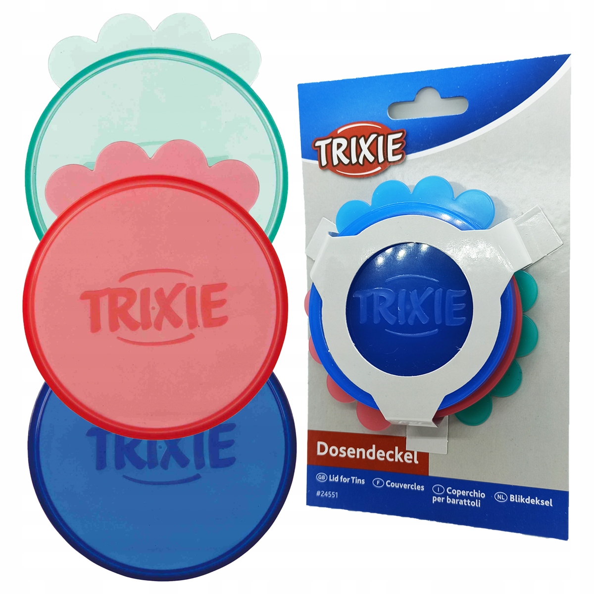 

Trixie Pokrywka Wieczko na puszkę 7,5 cm 3 sztuki