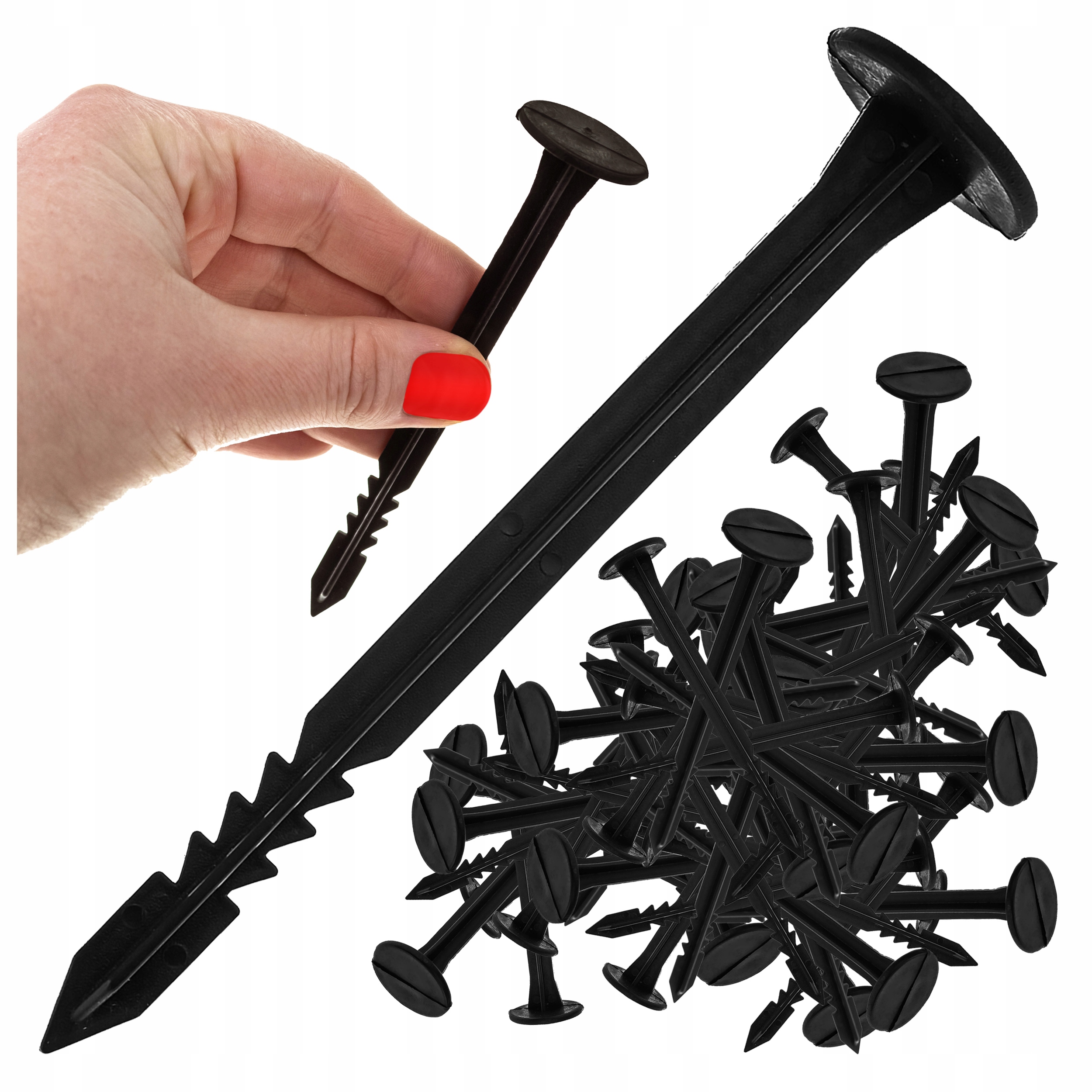 

Szpilki Do Agrowłókniny Fizeliny Kołki Kotwy 11CM