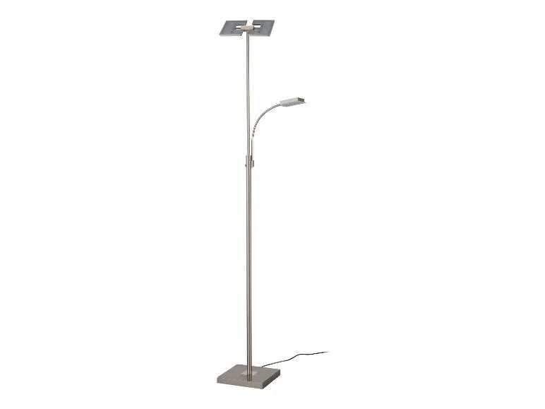 Lampa podłogowa livarno zintegrowane źródło Led 30,2 W srebrny