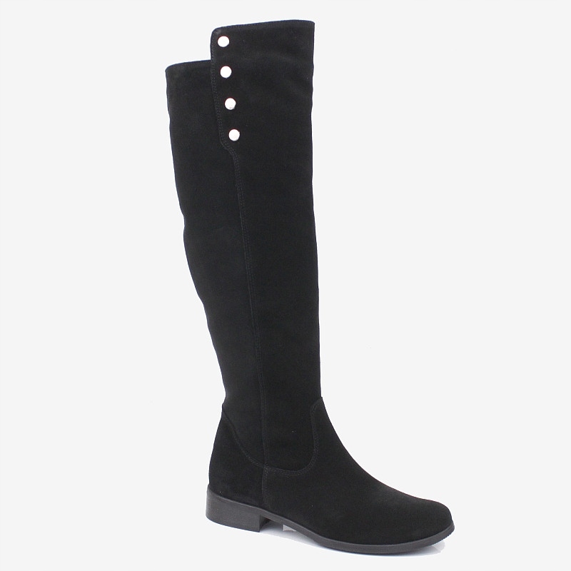 Lewski 2840 Černý Velur Vysoké Kozačky vel. 37