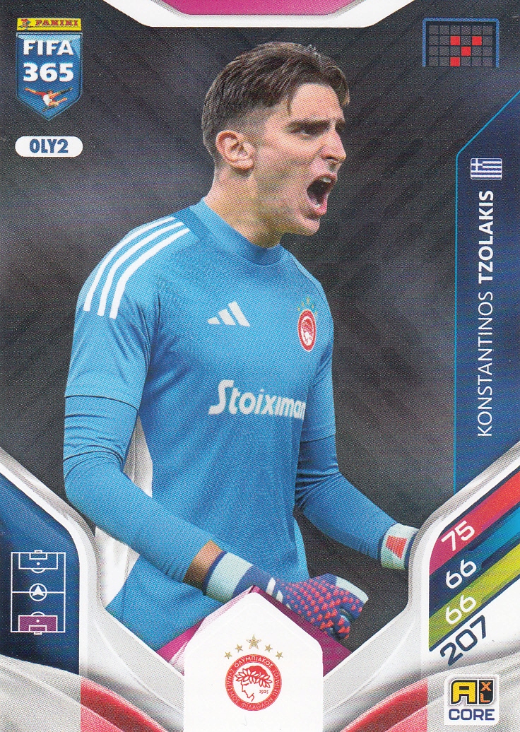 Karta Panini Fifa 365 2026 Team Mate Konstantinos Tzolakis OLY2