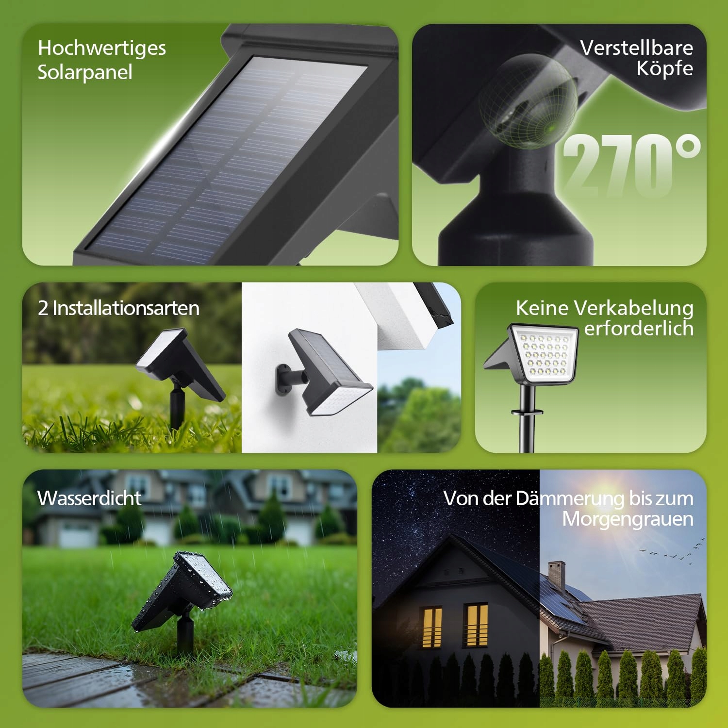 PHILIPS Solarna Lampa Ogrodowa 28 LED 3000K Wodoodporna Na Zewnątrz — miniatura 2