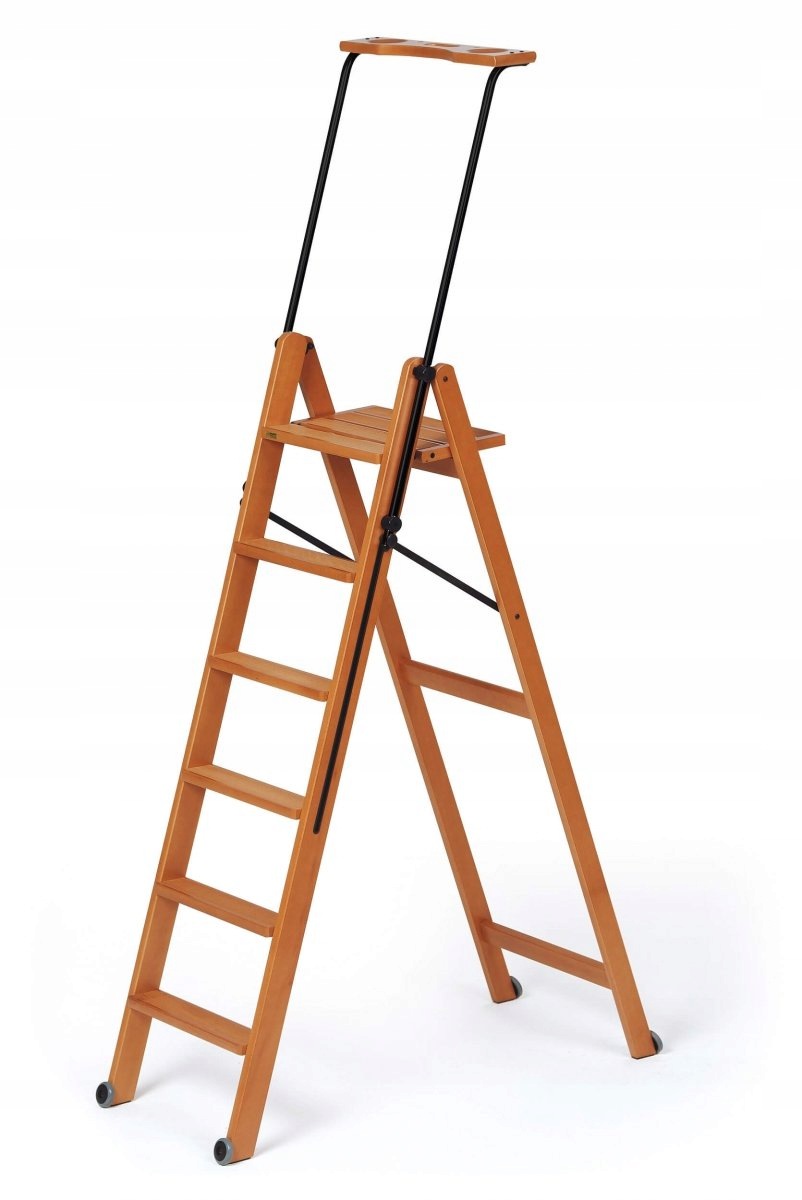 Arit Tuscania dřevěný domácí Žebřík 6 stupňů buk višeň 120 kg