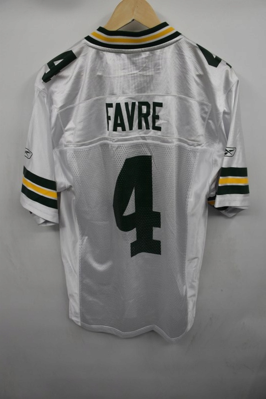 Reebok Green Bay Packers Favre koszulka M NFL Kolor dominujący biały