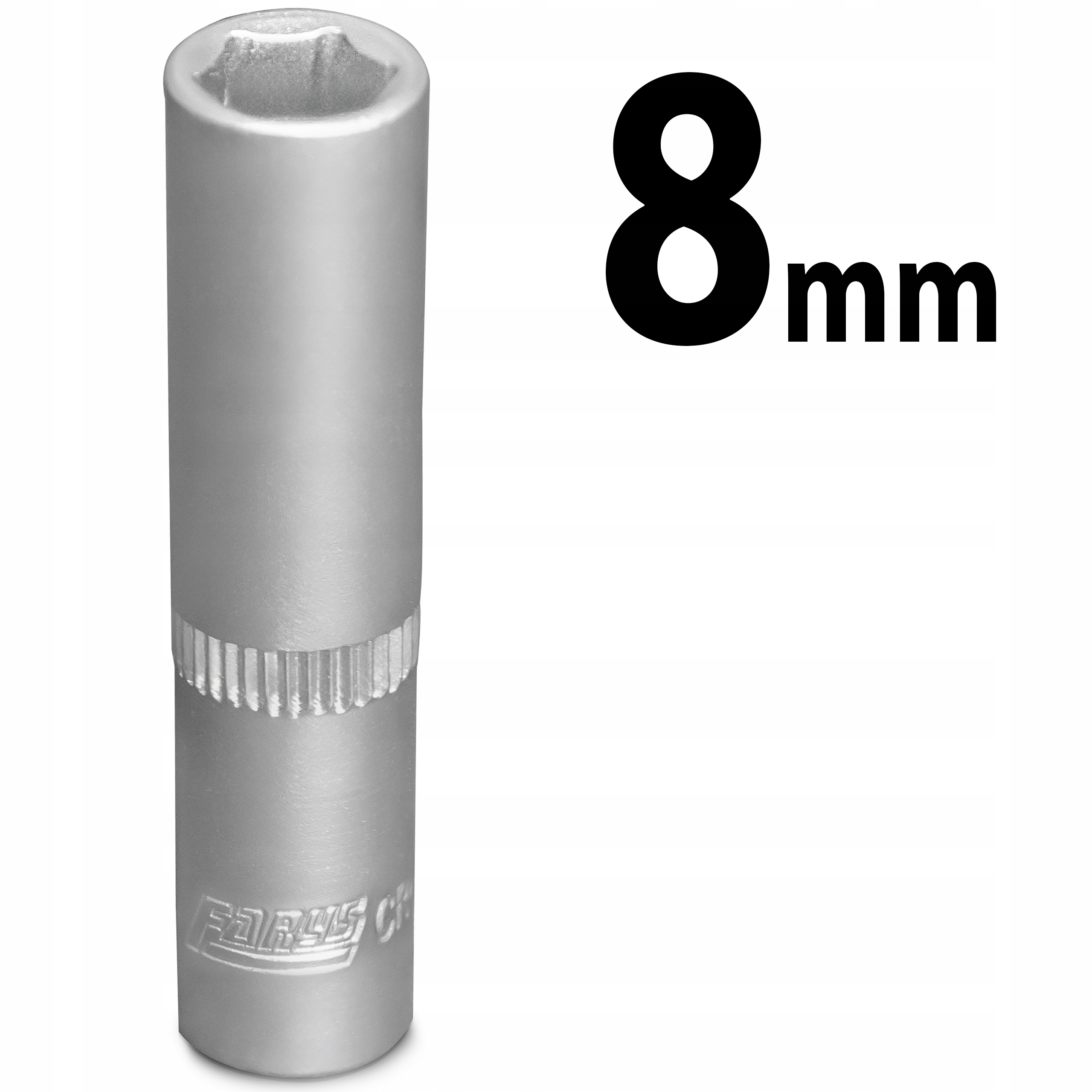Nasadka 8mm 1/4" Sześciokątna Długa 6-kątna CrV Mocna Farys FR1423