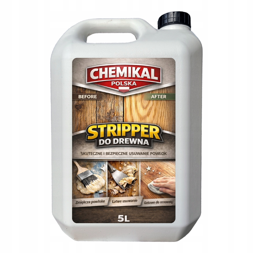Stripper Renovace dřeva Čistič barev a laků na dřevo 5 l