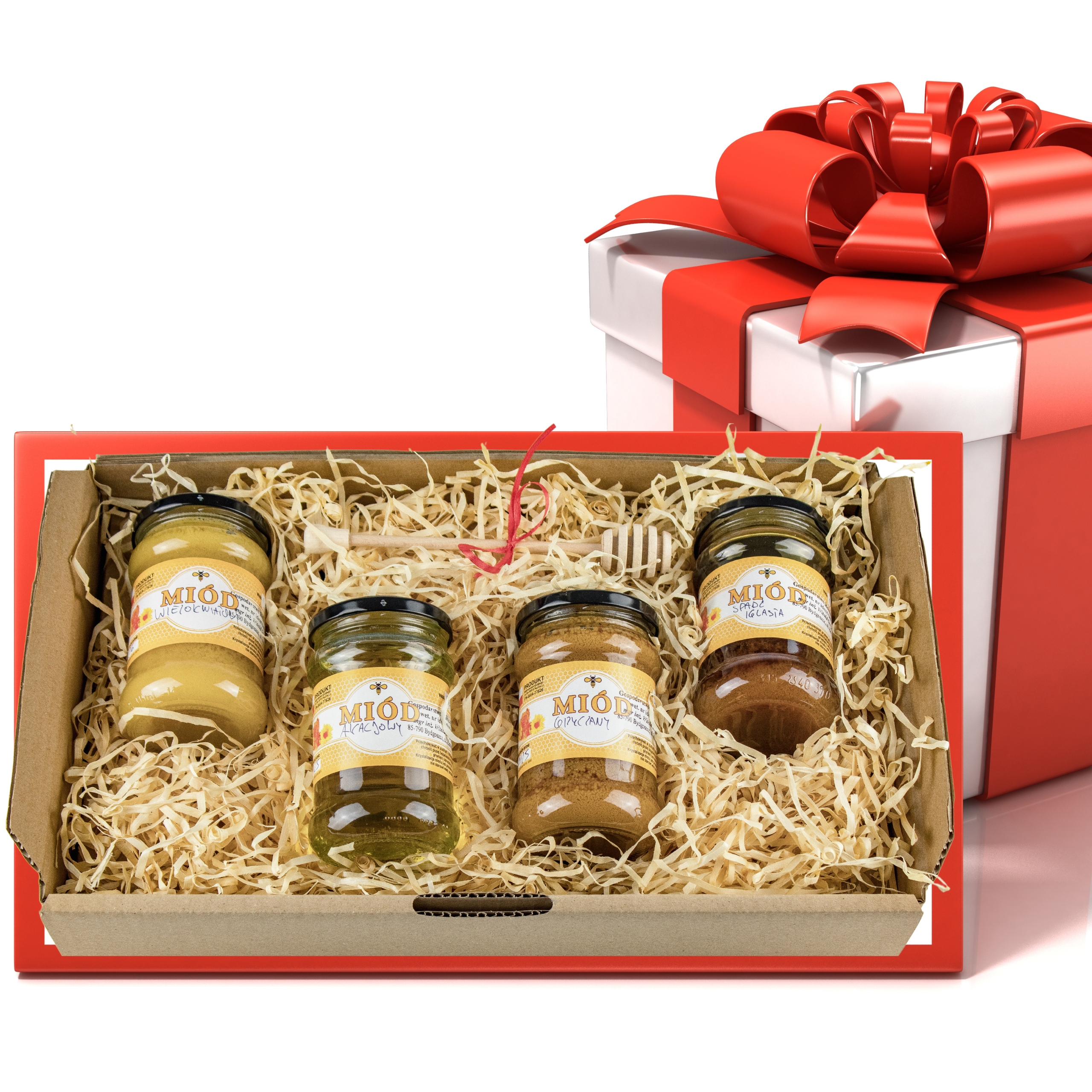 Levně Sada Dárek medů 4x400g mnohokvětý,akácie,pohanka, spad