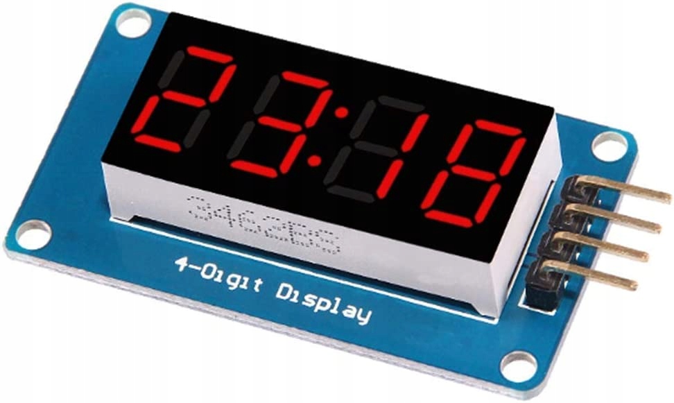 

Wyświetlacz 4 Cyfrowy Led TM1637 Arduino 7Seg.