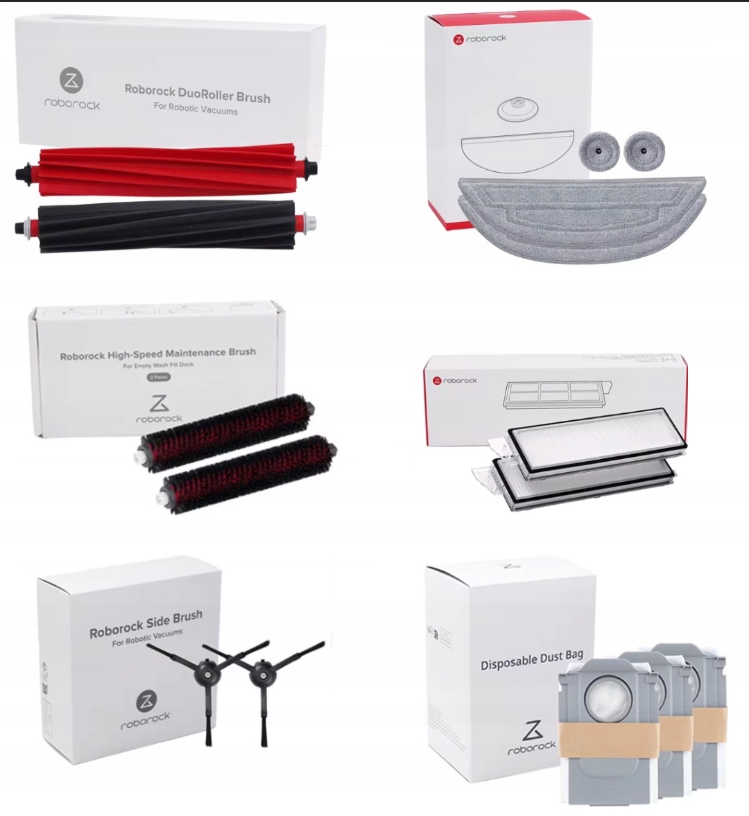 Originálny set príslušenstva Roborock S8 MaxV Ultra filtre kefy mopy