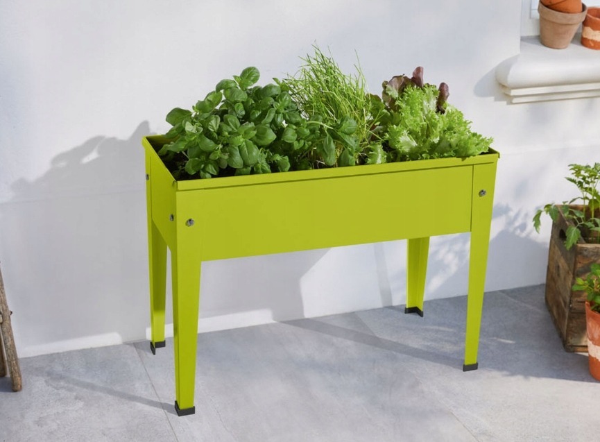 Balkonový Truhlík Vyvýšený Zeleninový Záhon 27x60 cm Ocel Pozinkovaná