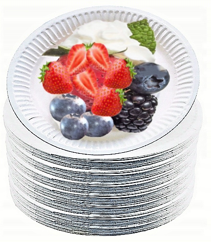 TALERZE PAPIEROWE BIAŁE JEDNORAZOWE EKO18CM 100SZT