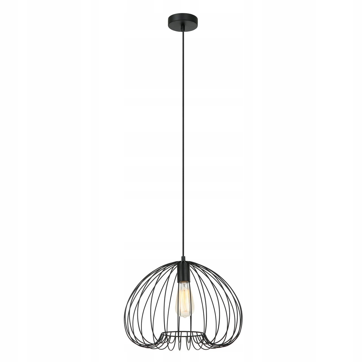 Závesná lampa Italux Meddi Led moderná, čierna