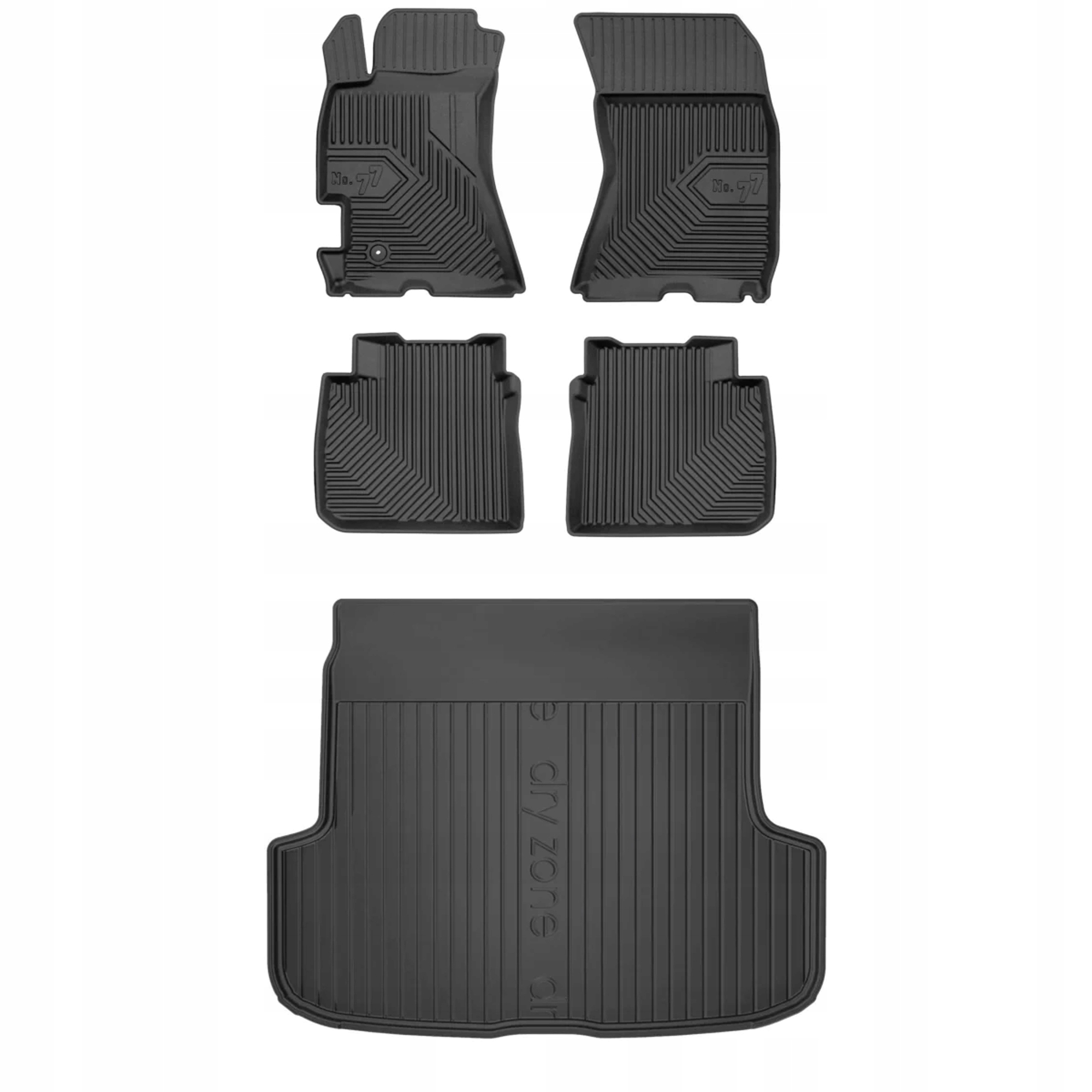 Гумовий комплект килимки i килимок Subaru Outback III 2003-2009 Універсал