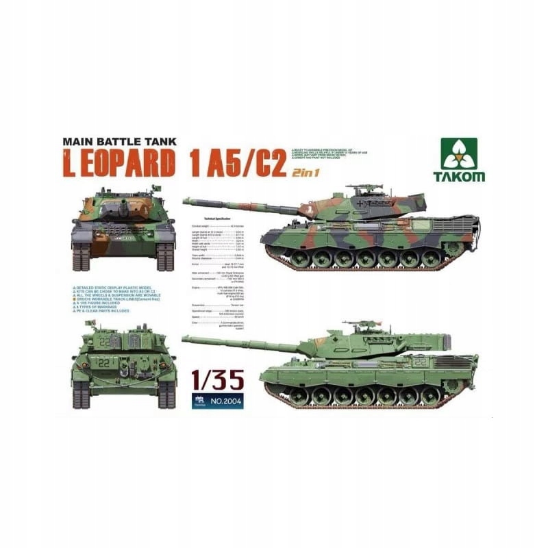 Leopard 1 A5/C2 1:35 Takom 2004