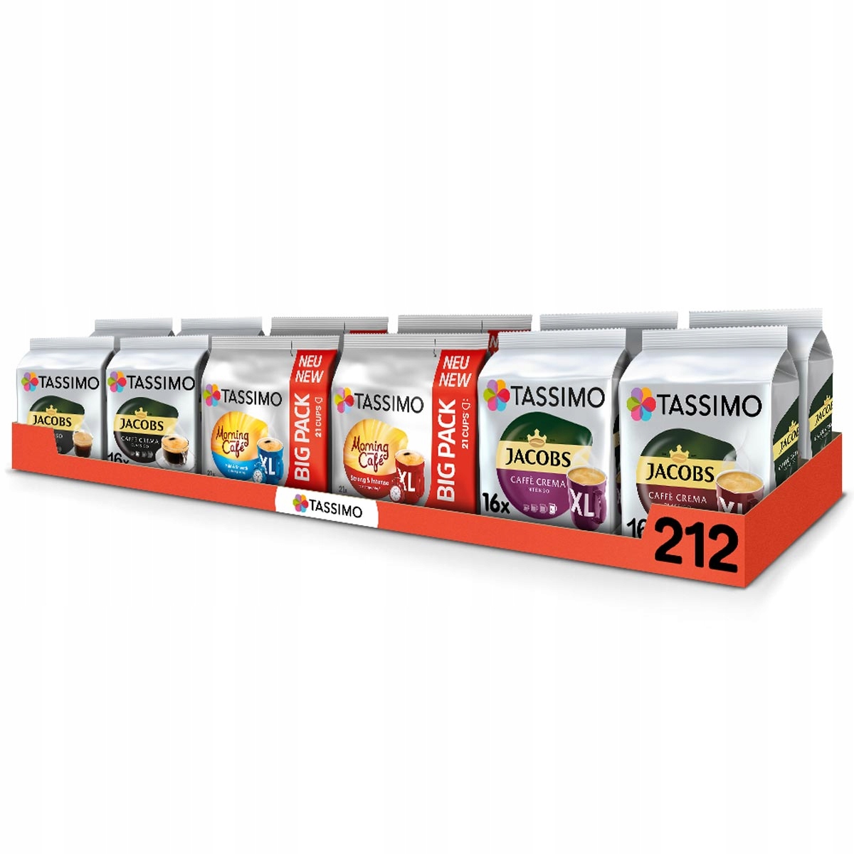 Kapsułki Tassimo 10+2 opakowania Gratis! [212 kaw czarnych]