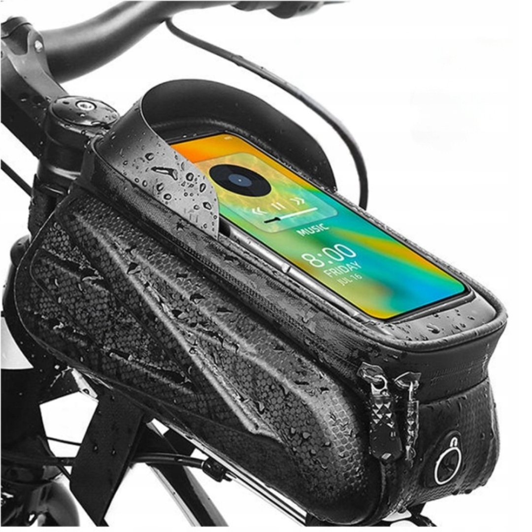 Sakwa Rowerowa Torba Na Ramę Wodoodporna Pojemna Podroźna Na Telefon Klucze