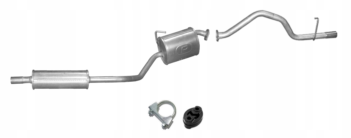 DAIHATSU CUORE 1.0 (03-07) СРЕДНИЙ ГЛУШИТЕЛЬ + ТРУБА