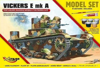 Vickerse E mk A Polský lehký tank, dvouvěžový /Mirage Hobby