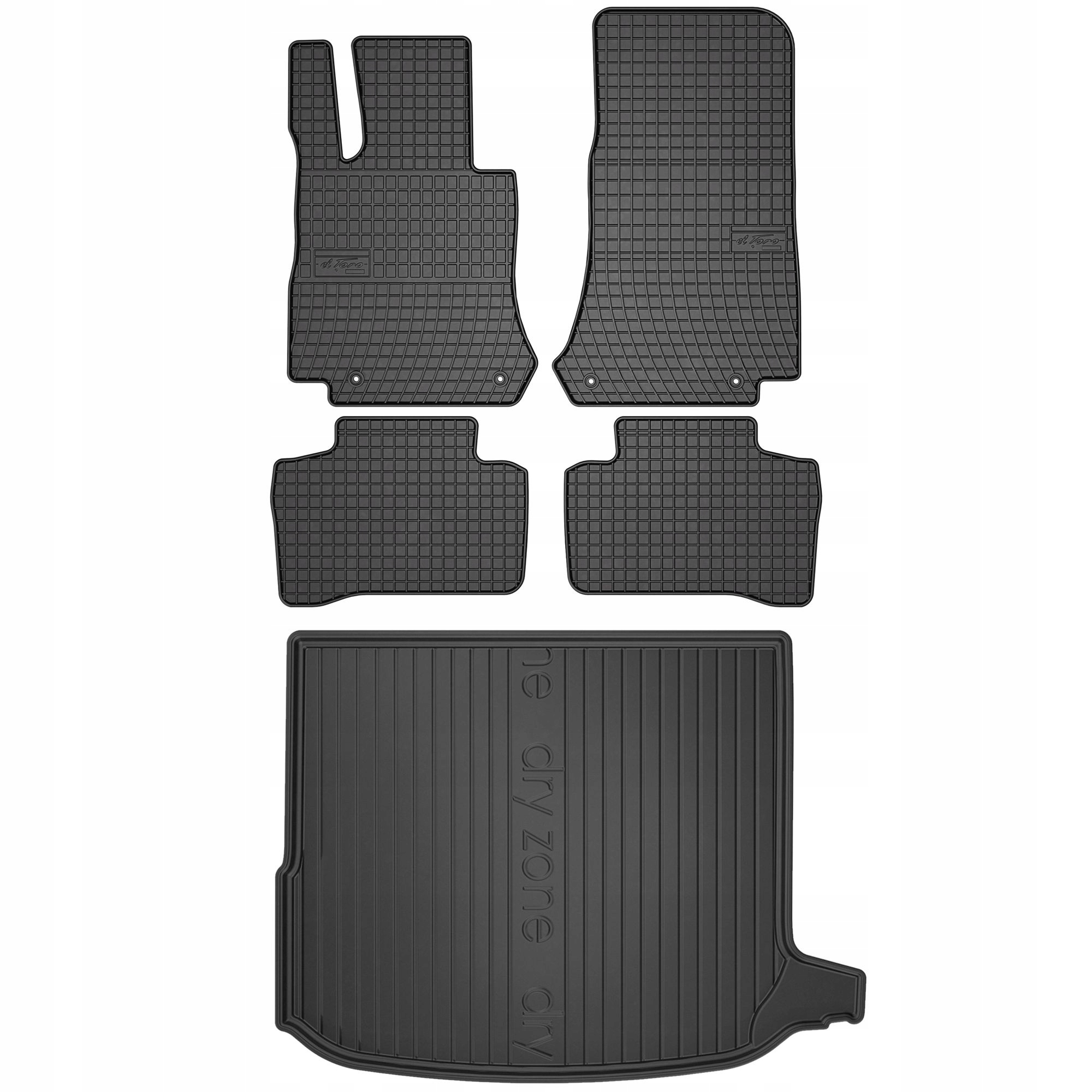 Gumová sada koberčekov a rohože Mercedes-Benz Glc C253 2016-2023