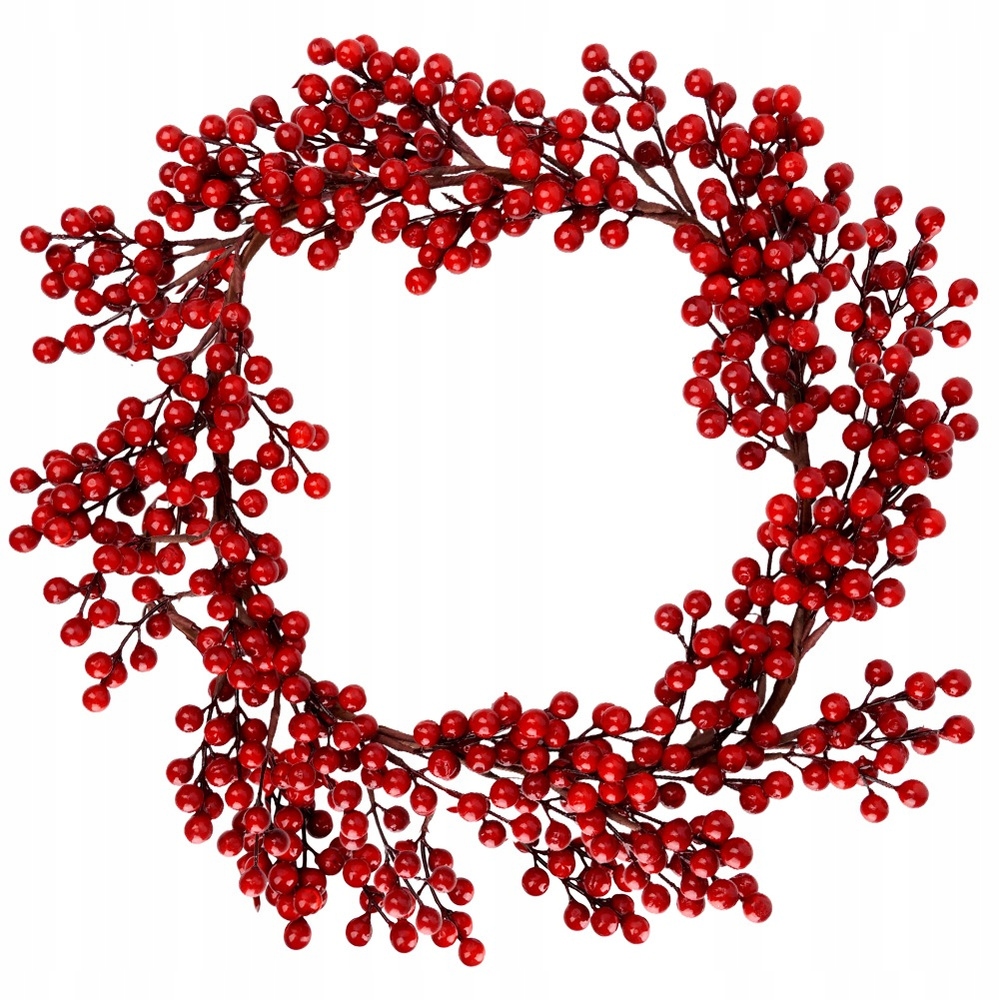 Dekorace Klasický ozdobný vánoční věnec na závěsné dveře