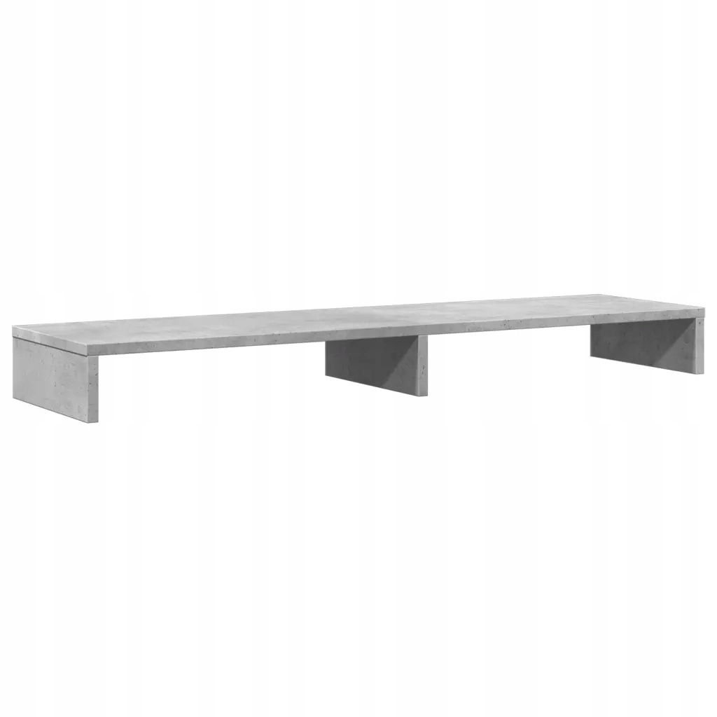 Podstawka pod monitor, szarość betonu, 100x27x10