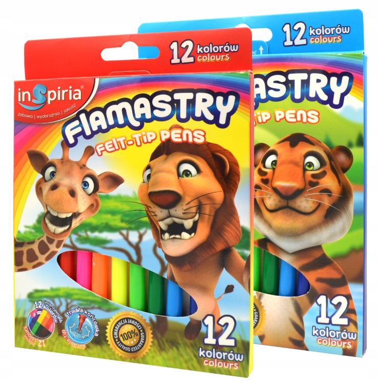 flamastry 12szt.  INSPIRIA 3842 — 8