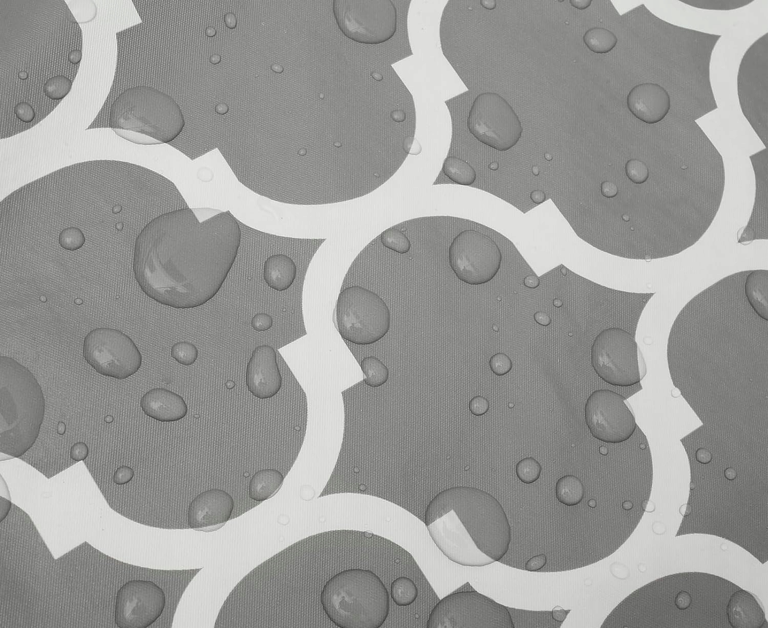 Obrus Wodoodporny POKROWIEC OCHRONNY NA STÓŁ OGRODOWY + 2 ŁAWKI OBRUS PVC Kolor szary