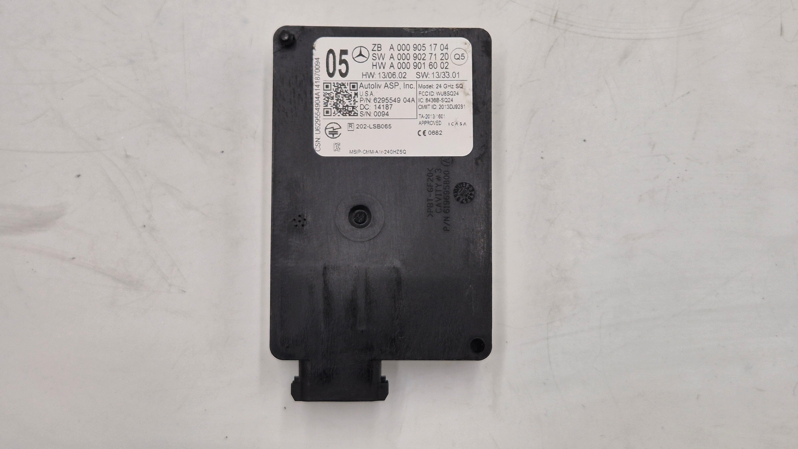 modulo RADAR DISTRONIC 0009051704 MERCEDES W205 W213 W222