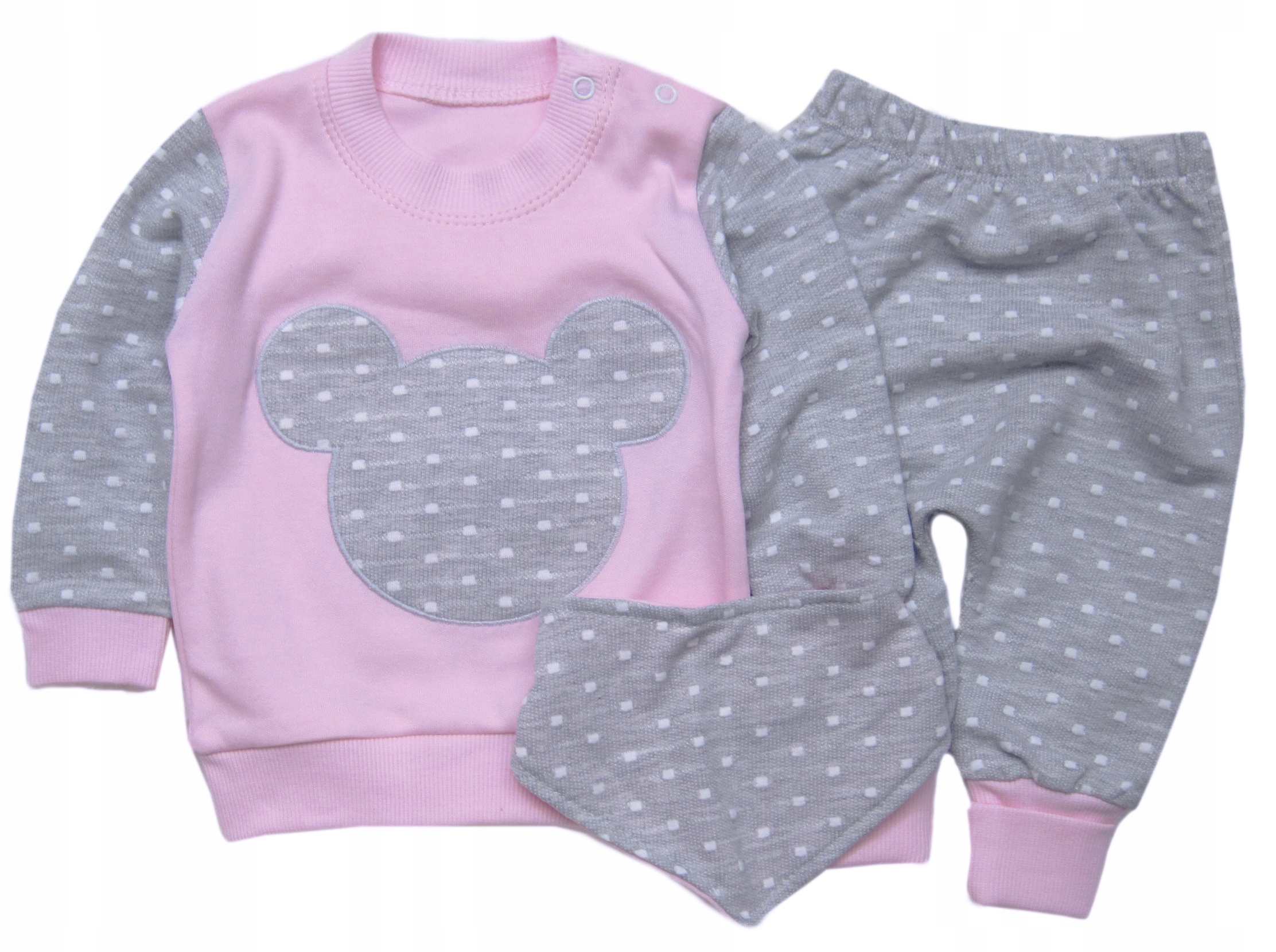 Komplet Dres Bluza +Spodnie +Apaszka 3-pak * 62