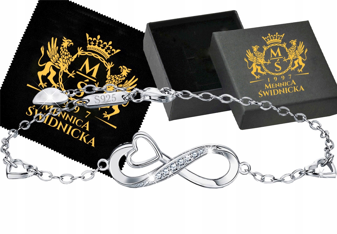 Stříbrný náramek Stříbro 925 Dámský Celebrita Nekonečno jako Dárek
