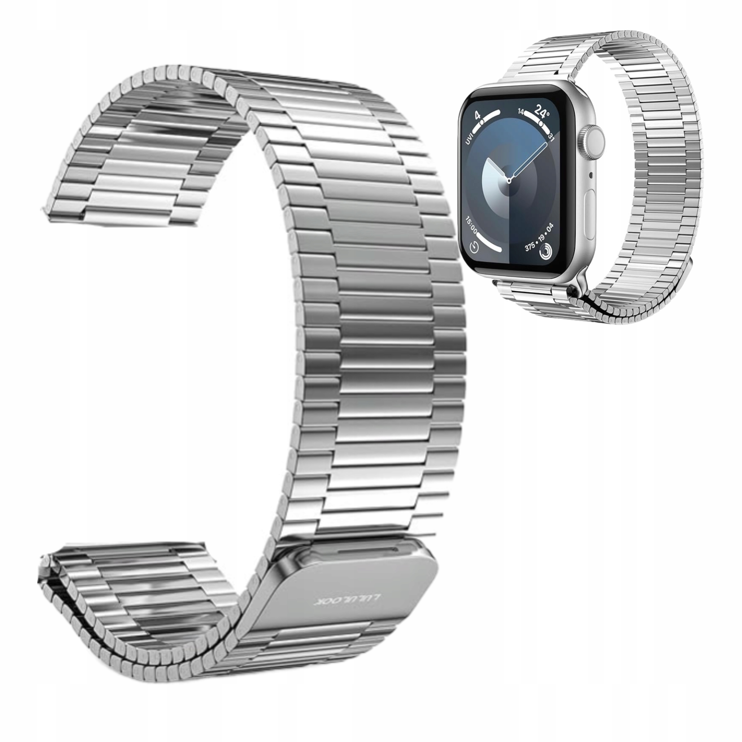 Stalowa Magnetyczna Bransoleta Milanese Apple Watch 38 40 41 42 Do Zegarka