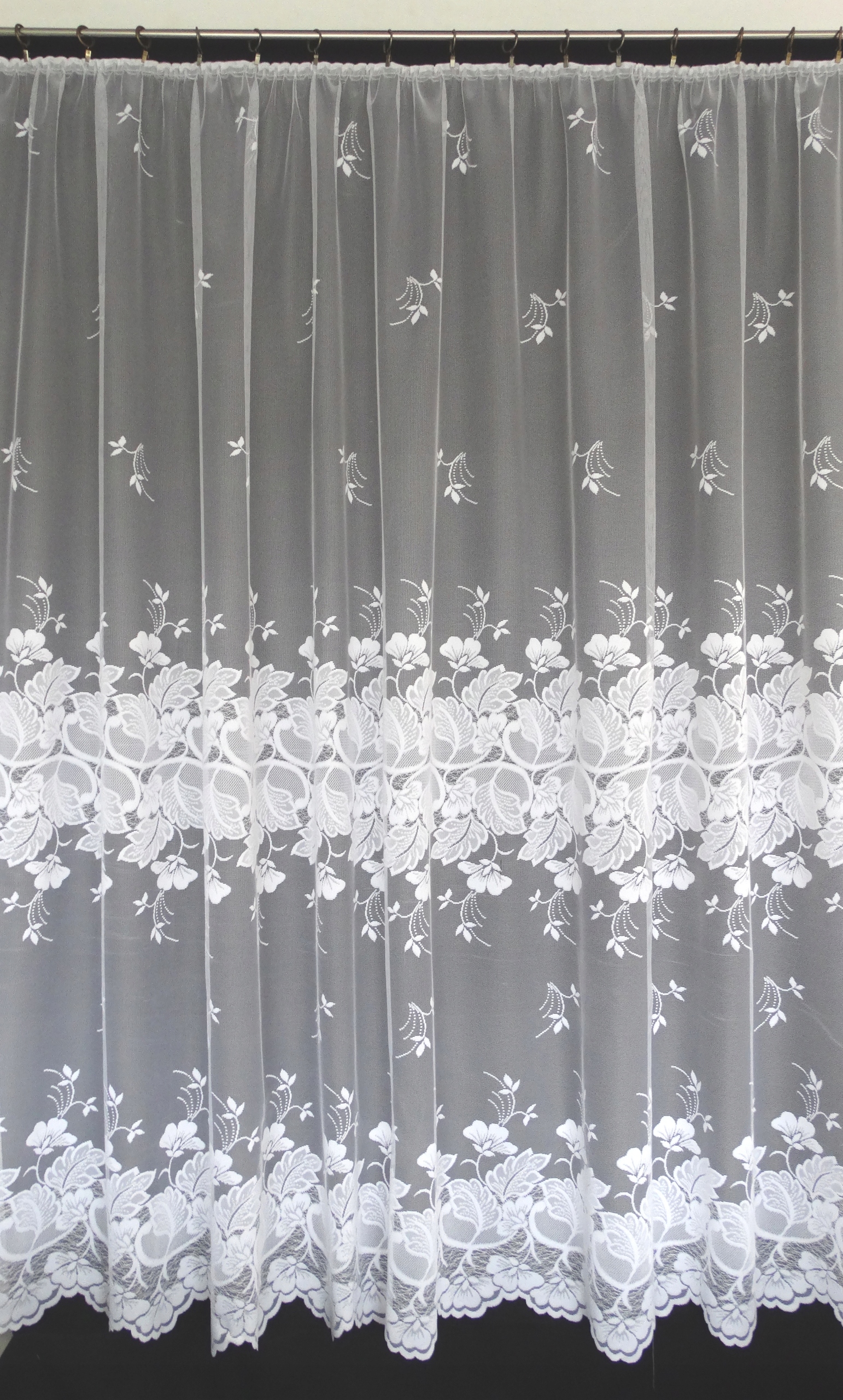 Mg Záclona žakár 769/6 Bílá 300x250 s páskou pol