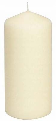 

Świeca Pieńkowa ekri ecru 4x6cm 1szt