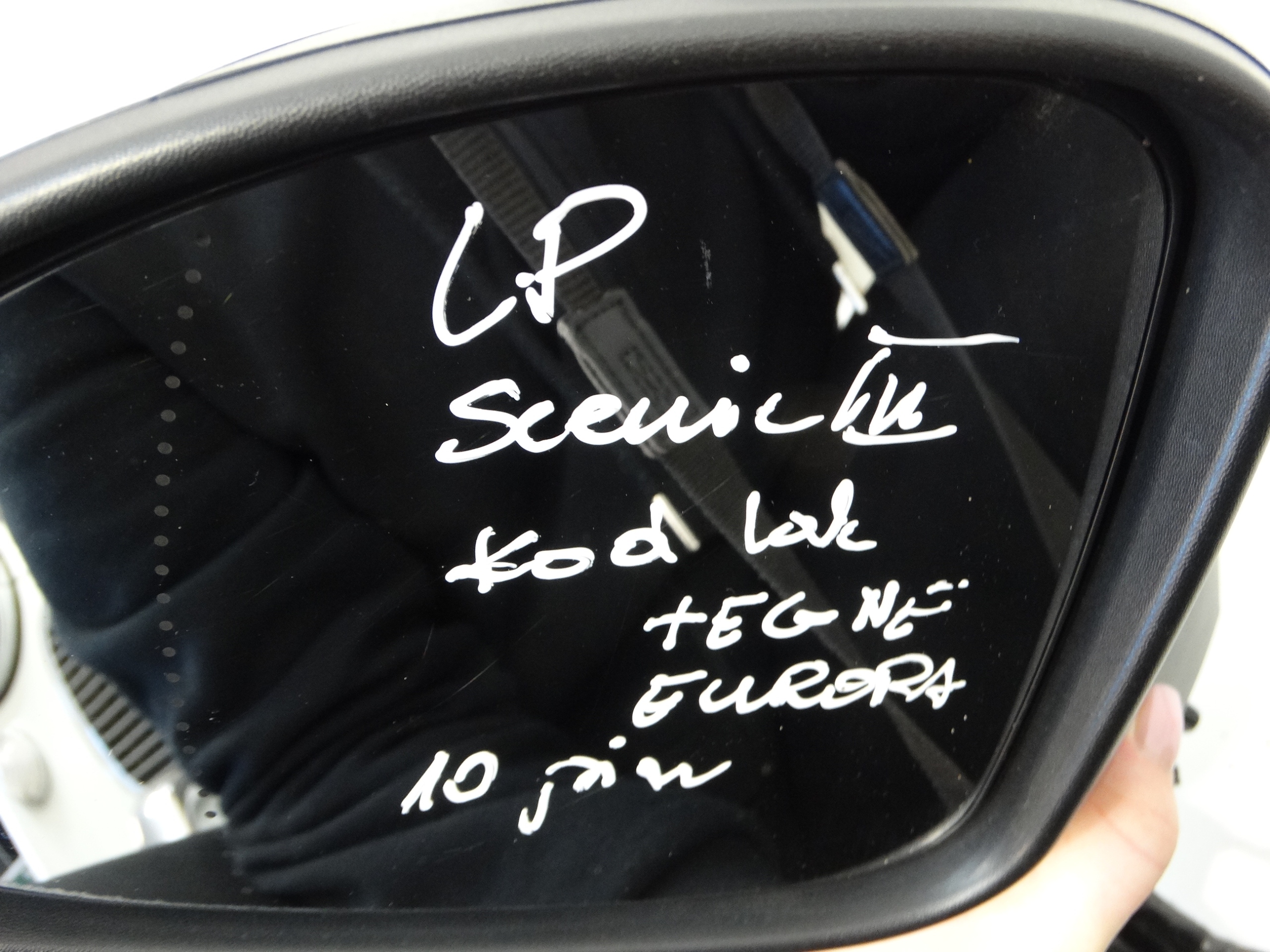 mirror left front RENAULT SCENIC III EUROPA 10PIN TEGNE